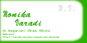 monika varadi business card