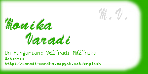 monika varadi business card